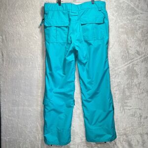 Turbine Teal Snowboard Ski Pants Womens Large waterproof Cargo Pockets Insulated